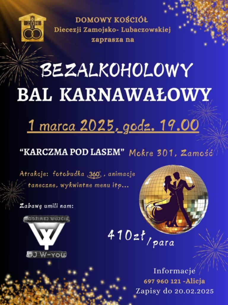 bezalkoholowy bal karnawałowy 2025